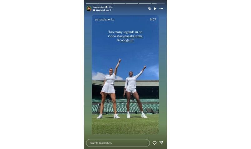 Screenshot of Ilona Maher's Instagram post | Source: IG/ilonamaher